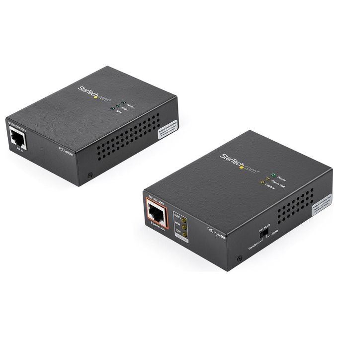 StartechUPOESPLT1G  Injector Poe da 1 Porta 60w con Kit Sdoppiatore Poe