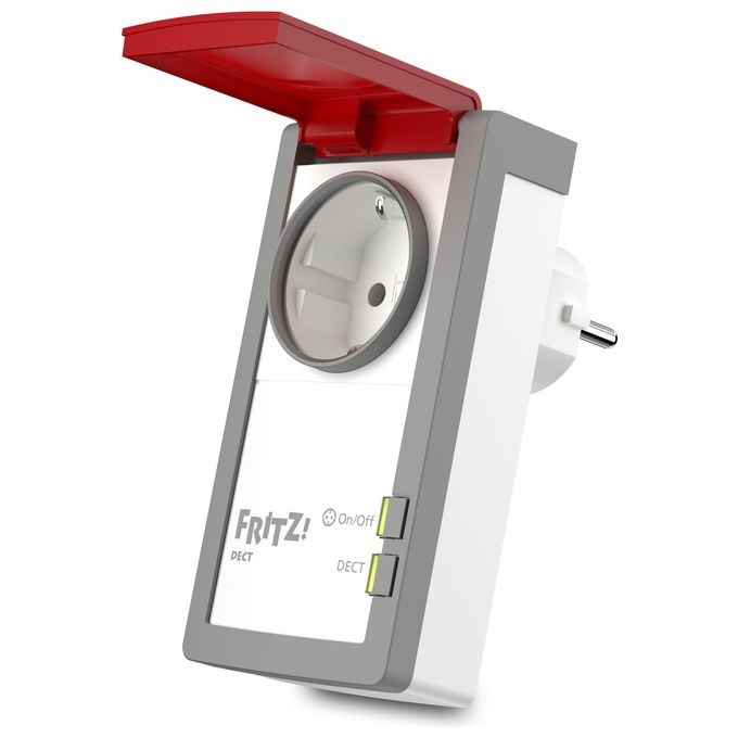 Fritz! DECT 210 INTERNATIONAL Presa Intelligente Rosso-Bianco 1,5W