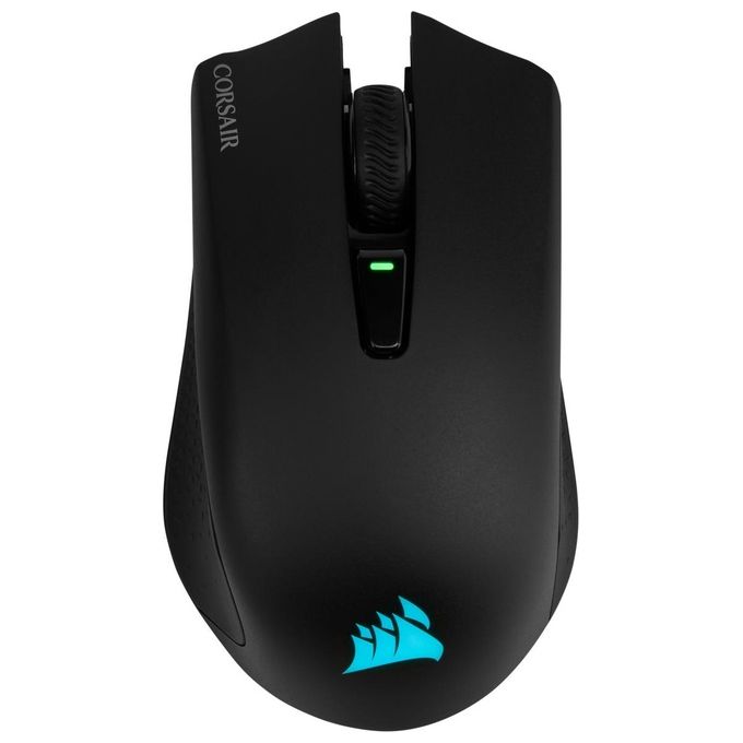 Corsair Harpoon Wireless Rgb Mouse Ottico da Gioco Ricaricabile con Tecnologia Slipstream Sensore Ottico 10000 Dpi Retroilluminazione a Led Rgb Nero