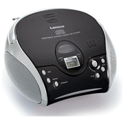 Lenco SCD-24 Radio Portatile con Lettore CD Nero-Argento