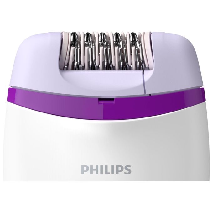 Philips Satinelle Essential Epilatore Compatto con Filo Bianco-Viola