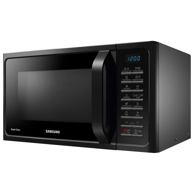 [ComeNuovo] Samsung MC28H5015AK – Forno a microonde combinato, 28 L, 900 W, Classe A, convezione + grill 1 400 W, 15 programmi preimpostati (Fresh Menu), funzione deodorizzazione, fermentazione yogurt-dough, ECO mode, vetro ceramico EasyView, colore nero