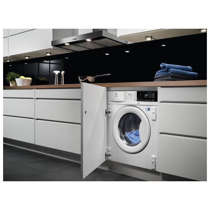 Electrolux EW7W474BI Lavasciuga da Incasso a Scomparsa Totale Time Manager Capacita' 7-4 Kg Classe energetica E (A) Centrifuga 1600 giri Vapore