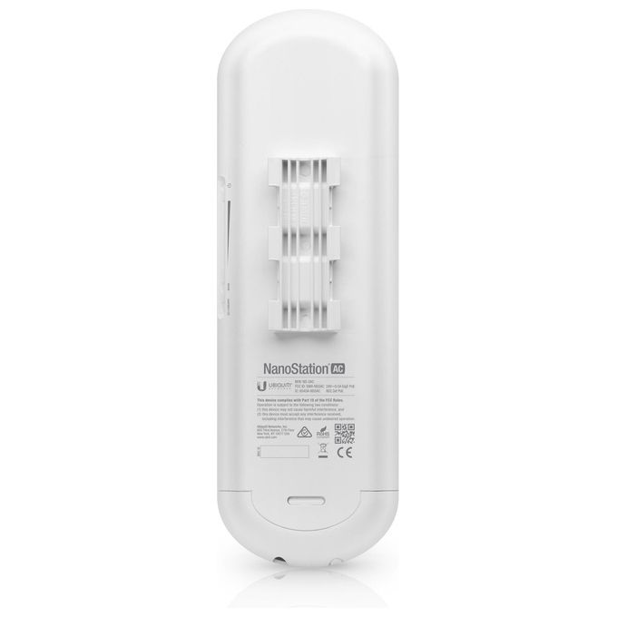 Ubiquiti NS-5AC Punto Accesso WLAN NanoStation AC 1000Mbit-s Supporto Power over Ethernet (PoE) Bianco