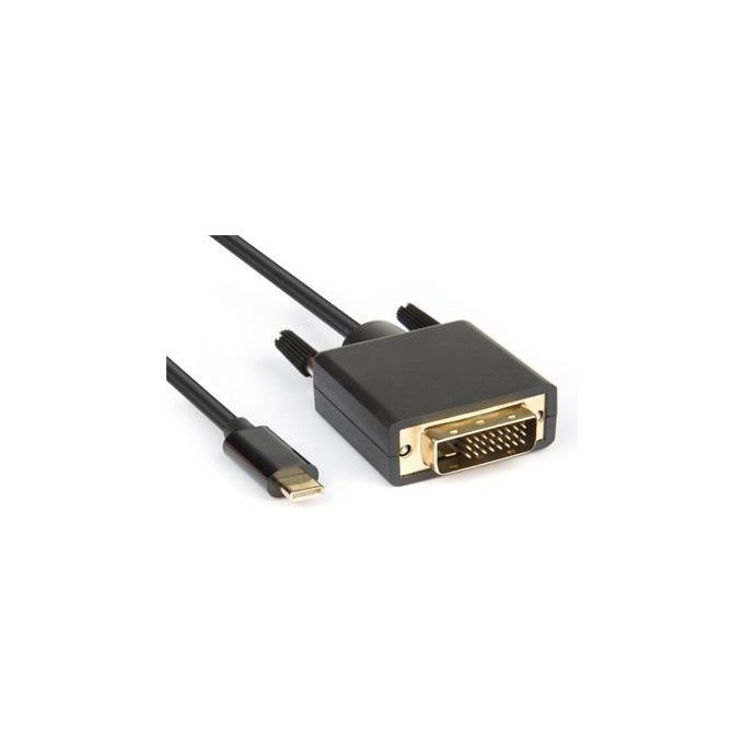 Hamlet Cavo dello Schermo Usb-C M a DVI M 2mt Viti a Serraggio Supporto 4K