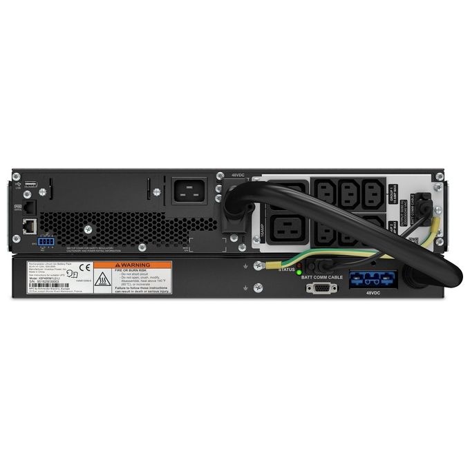 APC SMART-UPS SRT LI-ION 3000VA RM ACCS Gruppo di Continuita' UPS Doppia Conversione Online 2700W 8 Prese AC