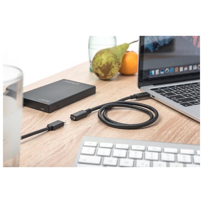 Digitus cavo prolunga usb 3.1 (gen 2) tipo c maschio-femmina mt 0,7