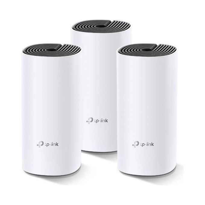 TP-Link Deco M4 WiFi Mesh Dual Band AC1200 2 Porte Ethernet Gigabit Modalita' Router e Access Point Parental Control 3 Pezzi con Copertura fino a 370 m2