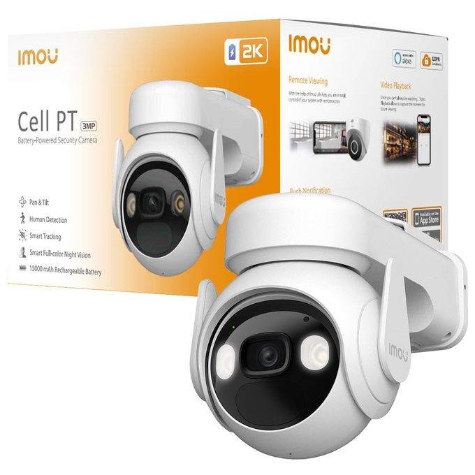 Imou Cell PT Cupola Telecamera di Sicurezza IP Esterno 2304x1296 Pixel Parete