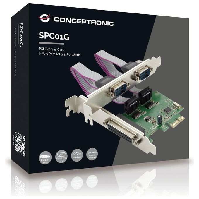 Conceptronic SPC01G Pciex Card 1-Port per 2 Port Serial