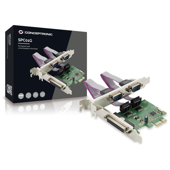 Conceptronic SPC01G Pciex Card 1-Port per 2 Port Serial