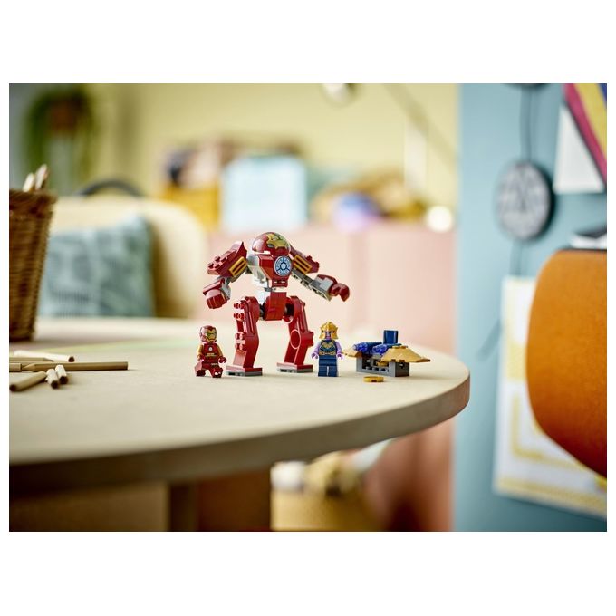 LEGO Marvel 76263 Iron Man Hulkbuster vs. Thanos, Gioco per Bambini 4+ Anni, Action Figure con Aereo Giocattolo e 2 Minifigure