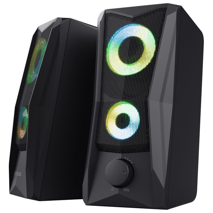 Trust GXT 606 JAVV Casse PC Gaming 2.0 Nero Cablato 12W