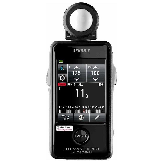 Sekonic L-478DR-EL Litemaster Pro Elinchrom Fotometro Nero