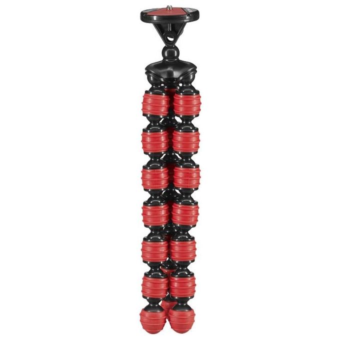 Cullmann Alpha 380 Mobile Flessibile Mini Treppiede con Supporto per Smartphone Rosso