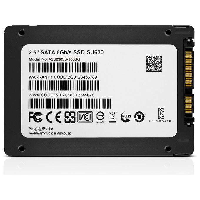 Adata ASU630SS Ssd 2.5 960gb Sata 6GB-S Su630 520-450 Mb-S R-W 3d Qlc