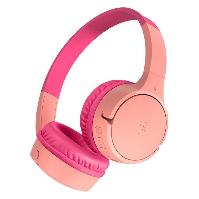Belkin SoundForm Mini Cuffie Wireless per Bambini con Microfono Rosa