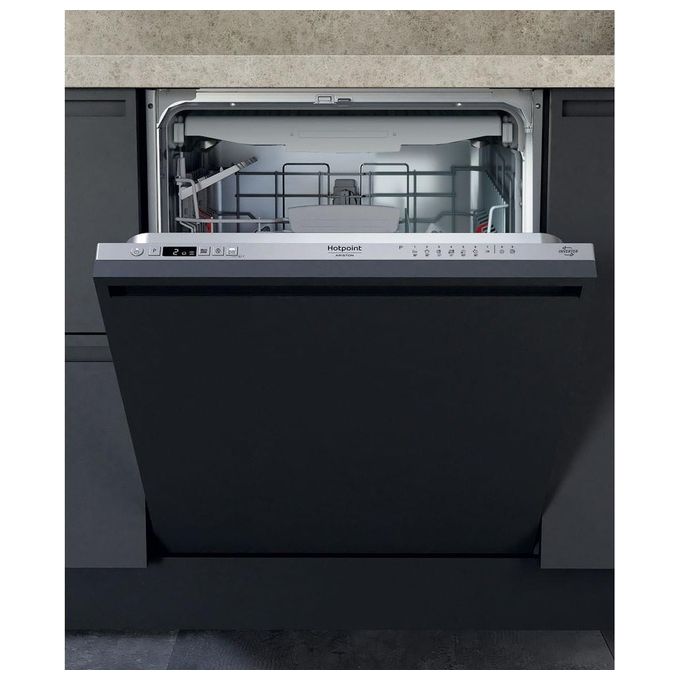 Hotpoint HA4IFD14B Lavastoviglie da incasso 14 coperti Classe D 60cm argento