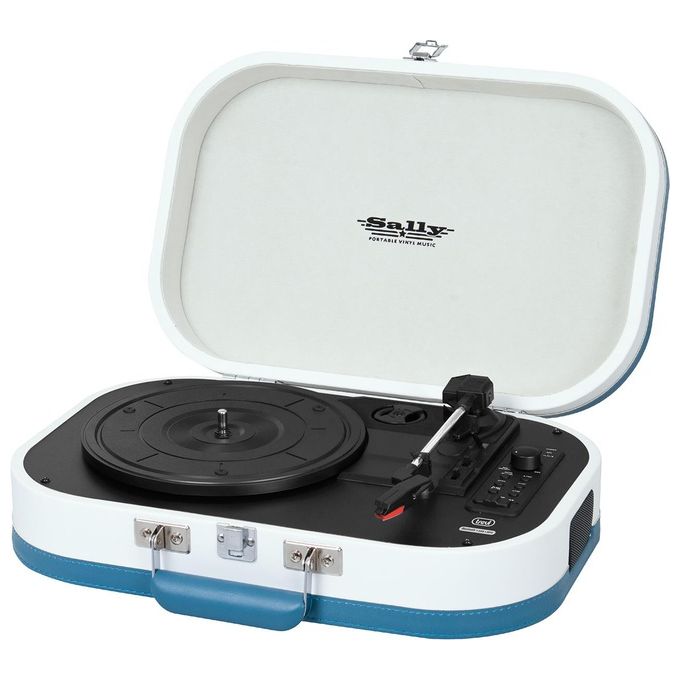 Trevi TT 1020 BT Giradischi Stereo Vintage Portatile con Bluetooth Mp3 Usb e Funzione Encoding Turchese