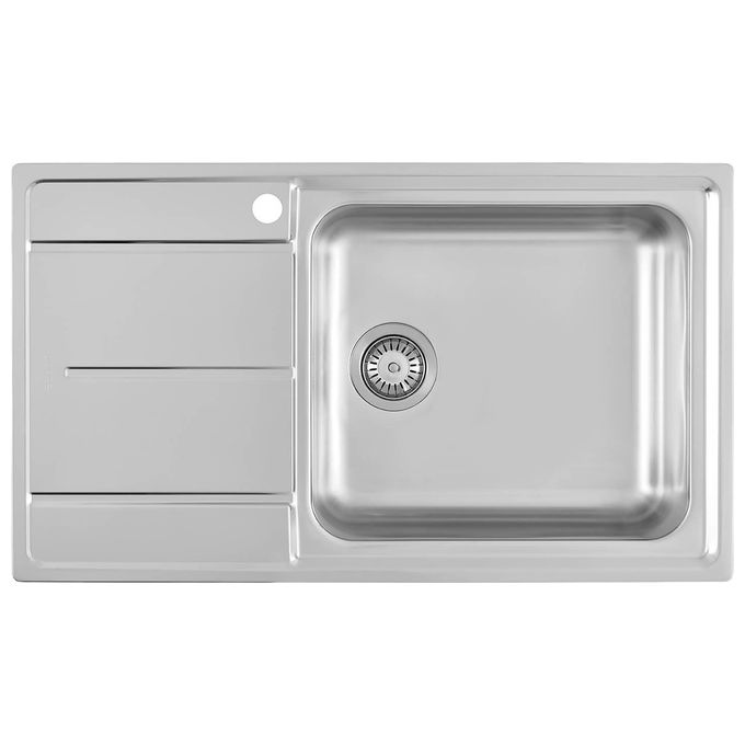 Foster 3218 001 Standard EVO Lavello Acciaio Inox da incasso Gocciolatoio a Sinistra 1 Vasca 86x50cm