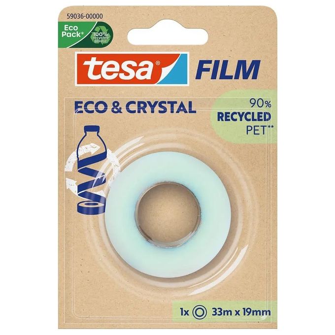 Tesa Confezione 6 Blister Tesafilm Eco Crystal 33x19mm