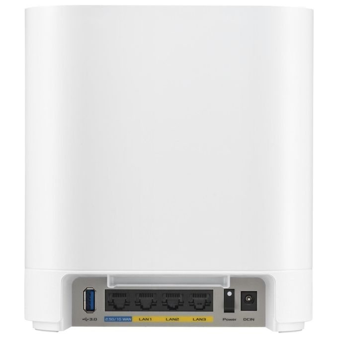 ASUS ExpertWiFi EBM68 Sistema Tri-Band WIFI 6 Mesh, Business, Supporta fino a 5 SSIDs, Guest Portal, 2.5 Gbps, Sicurezza Network Enterprise, ExpertWiFi app, Bianco, confezione da 2 pezzi