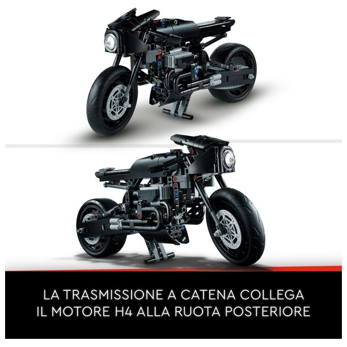 LEGO Technic 42155 THE BATMAN - BATCYCLE, Moto Giocattolo da Collezione, Modellino Motocicletta del Supereroe, Film del 2022