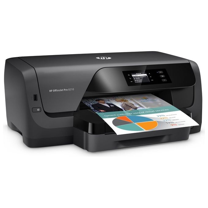 [ComeNuovo] Hp Stampante Inkjet Multifunzione Officejet pro 8210 Risoluzione 2400 x 1200 DPI A4 Wi-Fi Nera