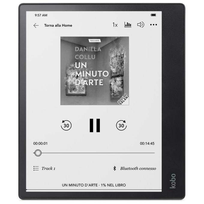 Kobo Elipsa 2E eReader Display 10,3'' Carta E Ink 1200 Multiformato Audiolibri 32Gb Stylus 2 inclusa Nero