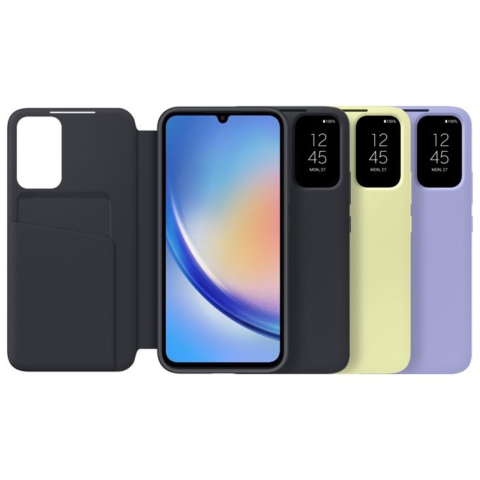 Samsung SmartView Wallet Case per A34 Nero