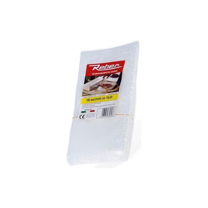 Reber Busta 100 Sacchetti Goffrati 15x30cm