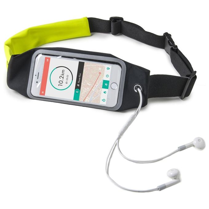 Celly Runbelt View Duo Cintura da Braccio per Smartphone 6.5'' Giallo