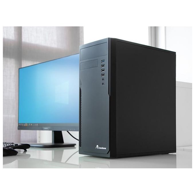 Adj 200-00048 Pc Case 500W 1 Usb 3.0. 3 Usb 2.0. Nero