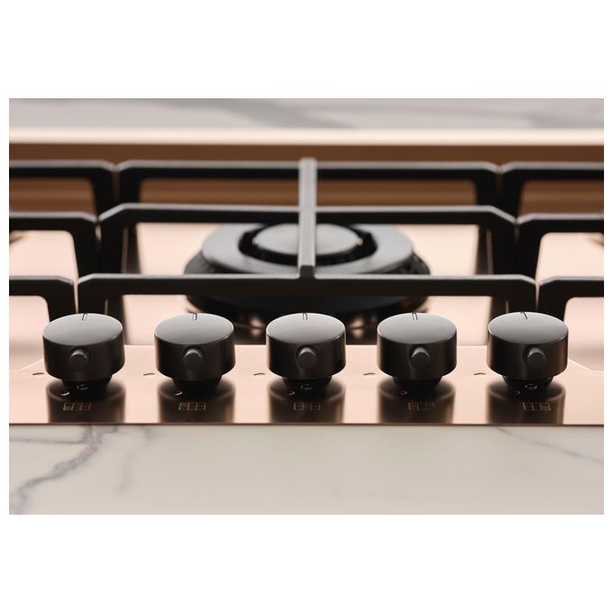 Foster 7601 866 Serie Ke Copper Piano Cottura a Gas 5 Zone 1 Tripla Corona Griglie in Ghisa 80 cm Copper