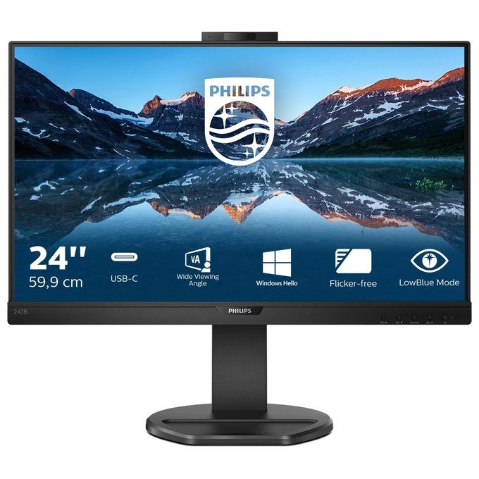 Philips Monitor 23,8'' LED IPS 243B9H - 00 1920x1080 Full HD Tempo di Risposta 4 ms