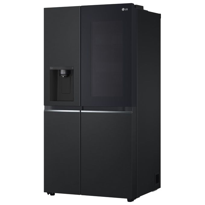 LG GSGV81EPLL - Frigorifero Side-by-Side 635 L, 179 cm, Classe E, 36 dB, Total No Frost, InstaView, DoorCooling+, Dispenser acqua e ghiaccio, Nero opaco
