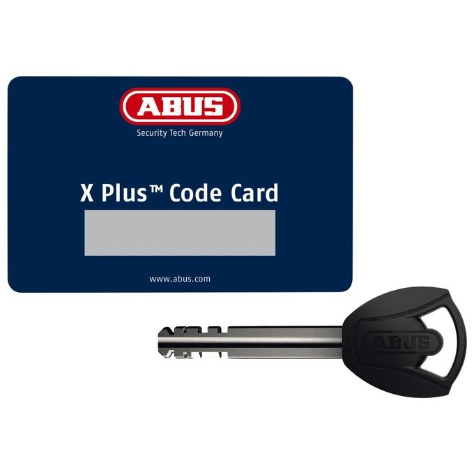 Abus 59715 2 Catena con lucchetto Granit Power XS 67-105HB50 + 10KS120 loop colore nero e rosso