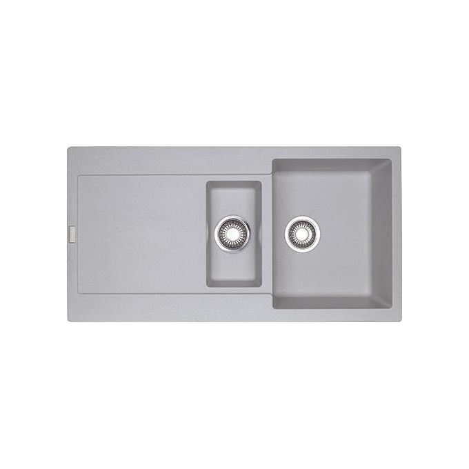 Franke Lavello Granite MRG 651 3 1-2'' WWK REV Alluminio 1 Vasca + vaschetta + scolapiatti 97 cm 114.0150.193