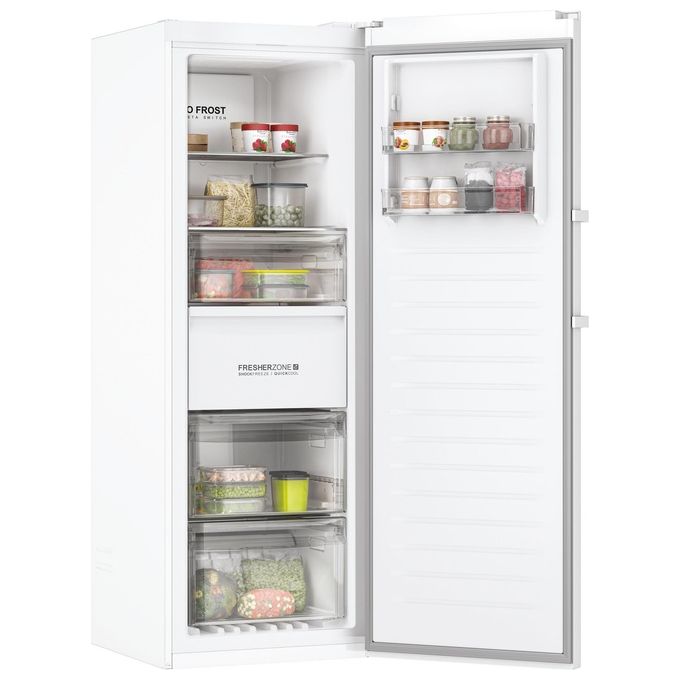 Haier Instaswitch H3F285WEH1 Congelatore ad Armadio 285 Litri 1 Porta No Frost Wi-Fi  BLE Connesso Luce LED Classe E Bianco