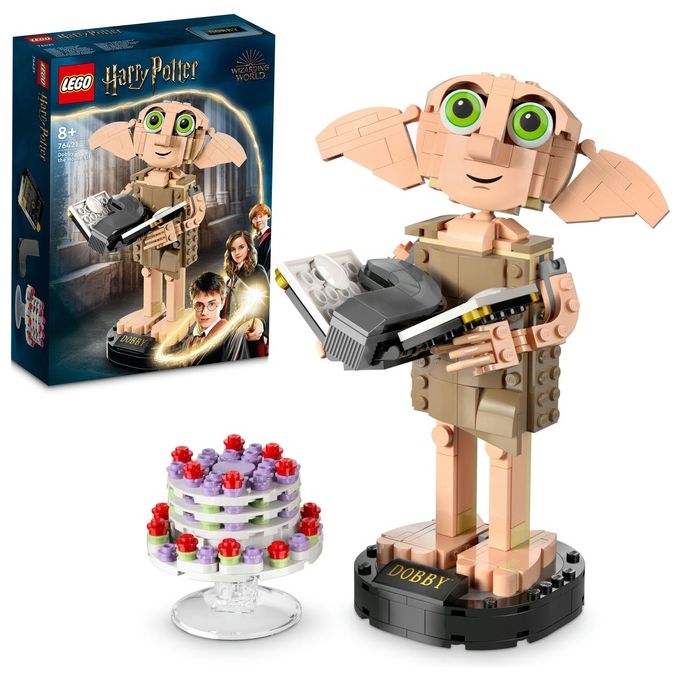 LEGO Harry Potter 76421 Dobby l'Elfo Domestico, Modello Snodabile di Personaggio Iconico, Gioco da Collezione, Regalo 8+ Anni