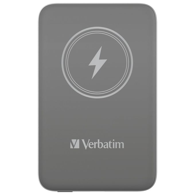 Verbatim Charge 'n' Go Polimeri di Litio 10000 Mah Carica Wireless Grigio