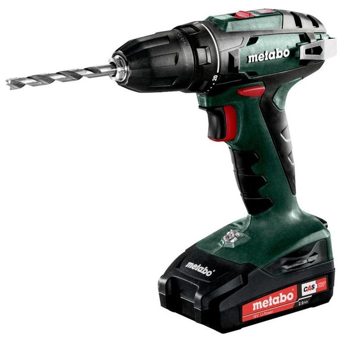 Metabo BS 18 Trapano Avvitatore a Batteria 18V 2x2 Ah Li-Ion con SC 30