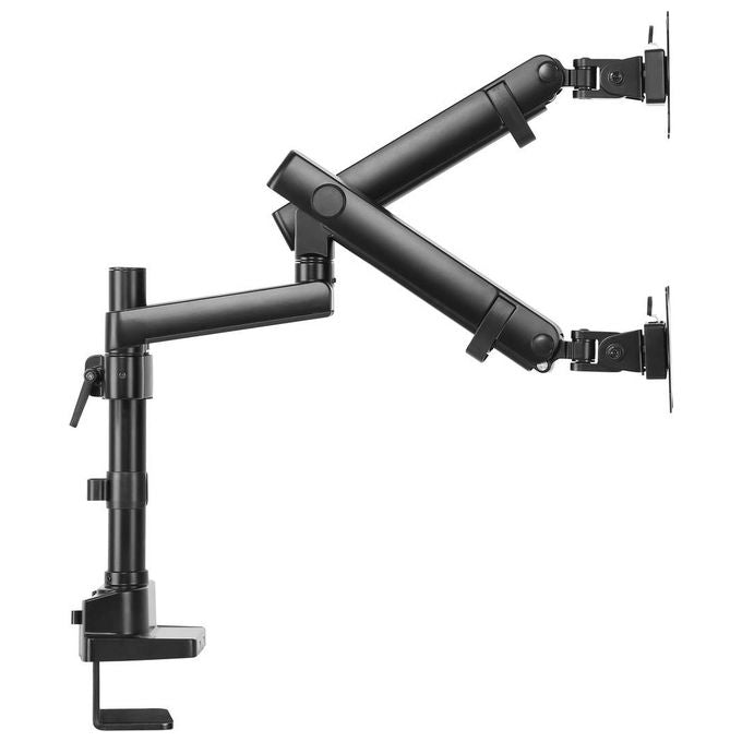 V7 DMPRO2DTA-3E Doppia Staffa Monitor Professionale con Regolazione a Sfioramento da 17'' a 32