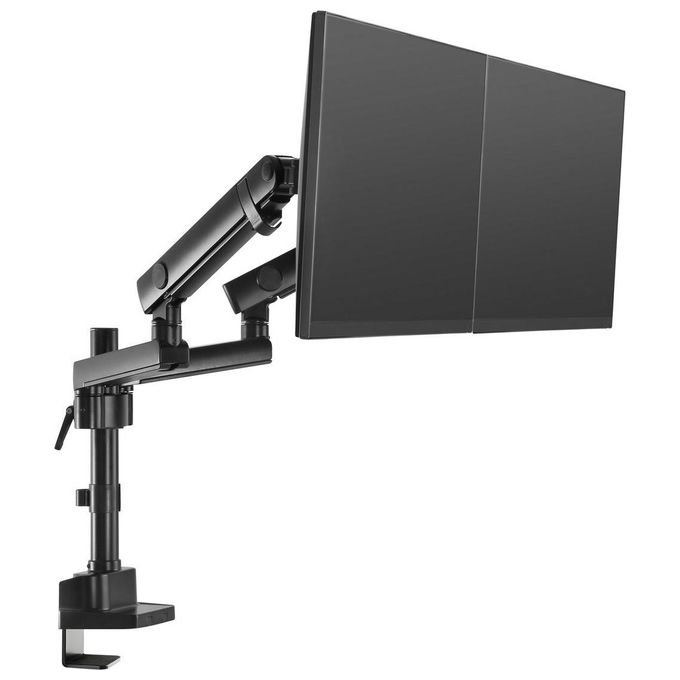 V7 DMPRO2DTA-3E Doppia Staffa Monitor Professionale con Regolazione a Sfioramento da 17'' a 32