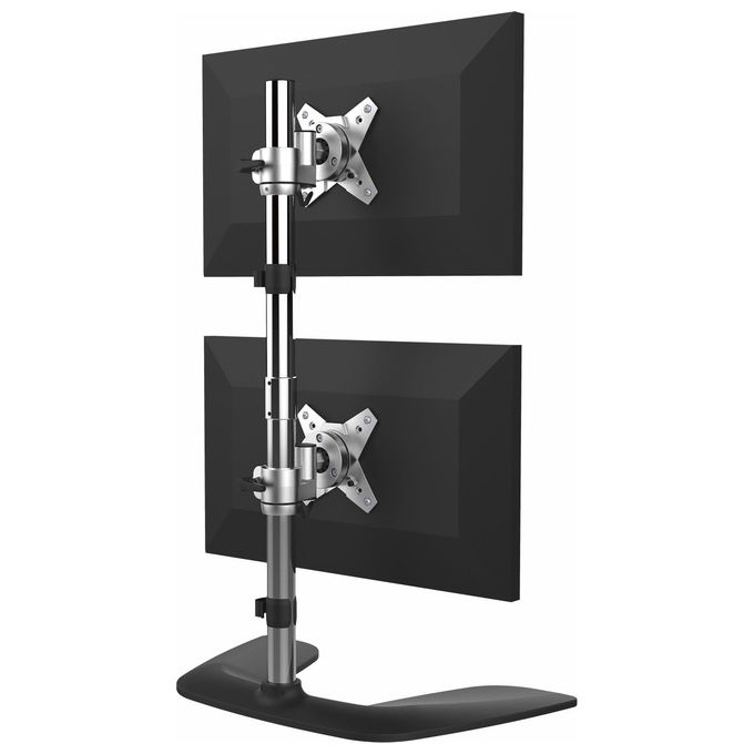 StarTech.com Supporto Verticale per 2 Monitor fino a 27'' Alluminio