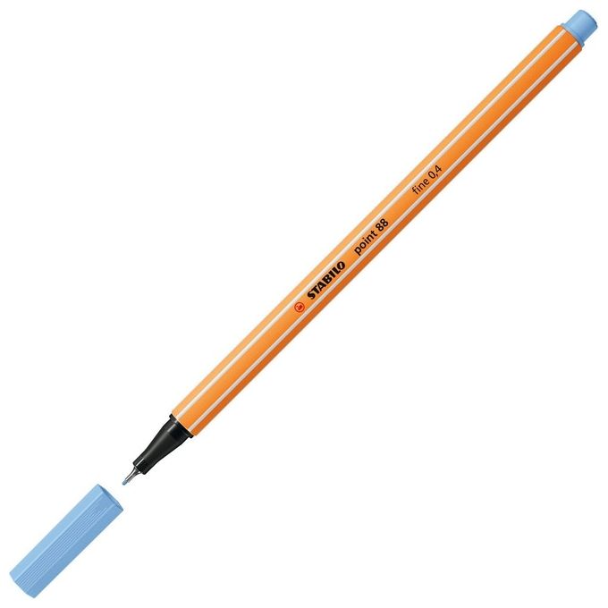 Stabilo Confezione 10 Pezzi Fine Liner Point 88 Blu Cobalto
