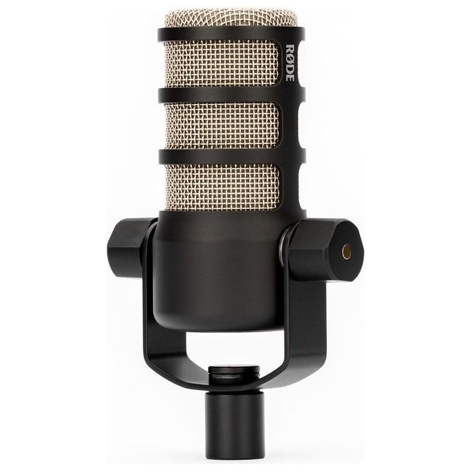 Rode PodMic Microfono Dinamico di Qualita' Broadcast con Supporto Oscillante Integrato per Podcasting