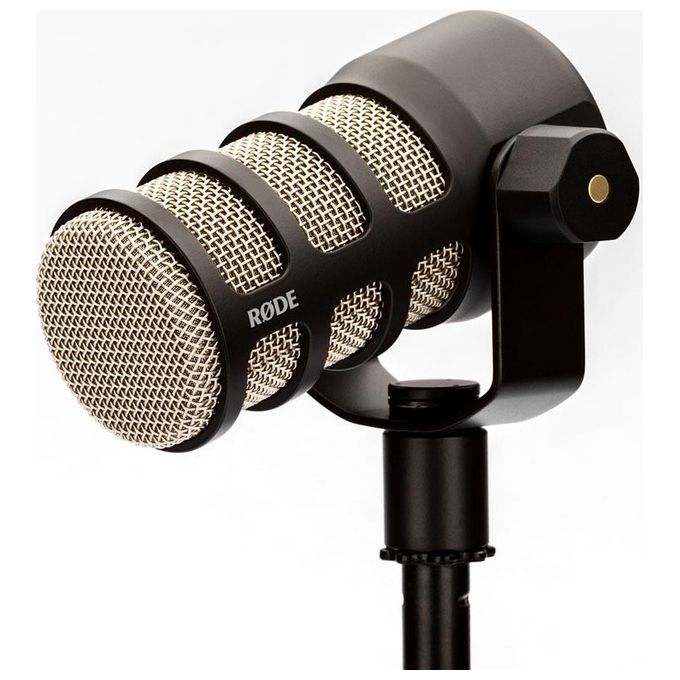 Rode PodMic Microfono Dinamico di Qualita' Broadcast con Supporto Oscillante Integrato per Podcasting