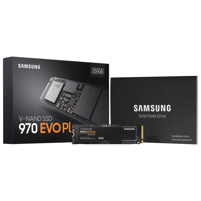 Samsung MZ-V7S250BW Hard disk SSD 250GB 970 EVO PLUS M.2 NVMe Nero-Arancione