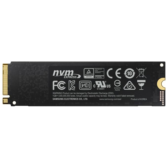 Samsung MZ-V7S250BW Hard disk SSD 250GB 970 EVO PLUS M.2 NVMe Nero-Arancione